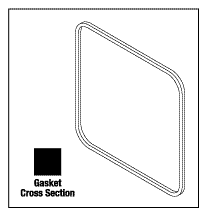 Door Gasket - Fits: 16" x 16" Square Door