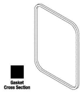 Door Gasket - Fits: 12" x 16" Rectangular Door