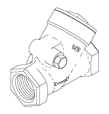 Check Valve (1/2" - Fits: Century V116, Century V120)