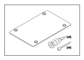 Wall Bracket (4.16" lg. x 3.0" wd. x 0.06" thk.)