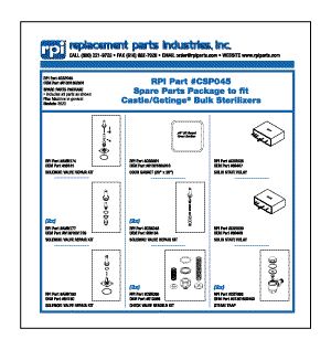 Spare Parts Package Getinge/Castle 3522