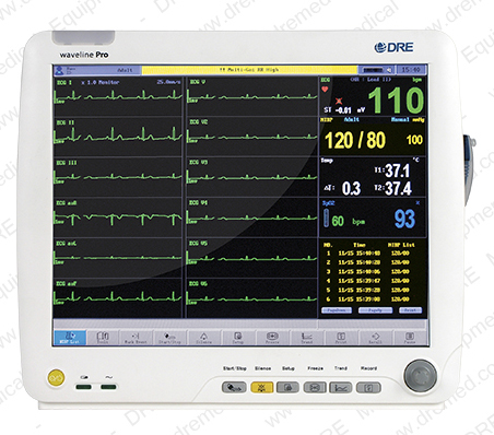 Waveline Pro Touch-Screen Anesthesia Monitor