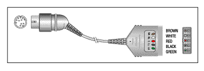 Patient Cable-5 Lead Dual (Equipment End: 12-Pin; 1K Ω Resistors)
