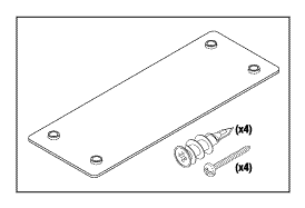 Wall Bracket (6.0" lg. x 2.2" wd. x 0.06" thk.)