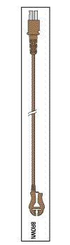 Leadwire Brown 40" Dual/Pinch