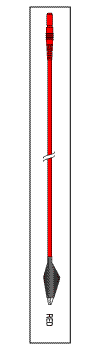 Leadwire Red 24" Din/Alligator