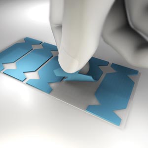 Crosstex Edge-Ease X-ray Film Cushion Device, Blue, Fits Long Edge of Size 2 Film & Sensors