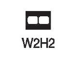 TPC Open Window Mounts Model W2H2
