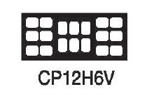 TPC Clear Pocket Mounts Model CP12H6V