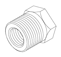 Adaptor (1/8" FPT x 3/8" MPT) - 2 per package