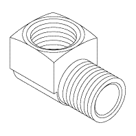 Elbow (1/4" FPT x 1/4" MPT) - 2 per package
