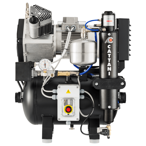 Cattani Single Head 2 Cylinder Oilless Compressor