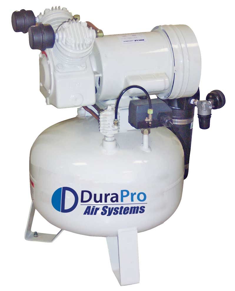 DuraPro Dental Air Compressor System 1 HP (2 User)