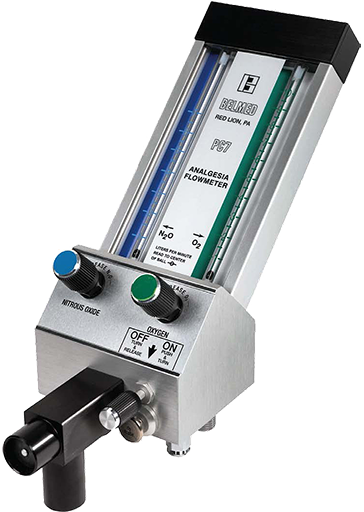 Belmed PC7 Flowmeter with 4 Cylinder Yoke Block