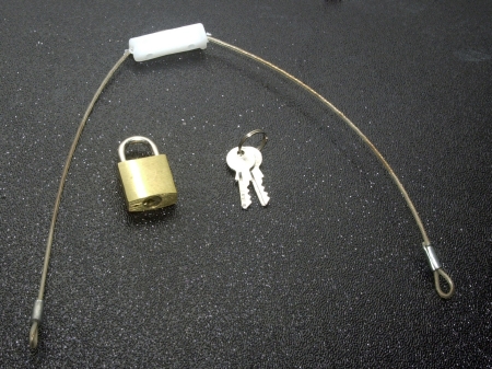 Medegen Sharps-Tainers™ Assembly, Cable, Lock & Key, R175 Attached For #185, #178, #158, &