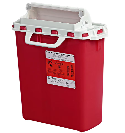 BD Recykleen Sharps Collector, 3 Gallon