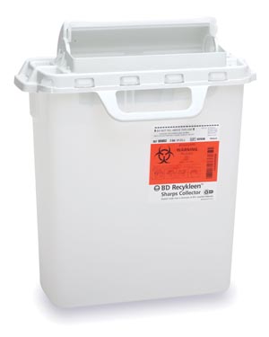 BD Recykleen Sharps Collector, 3 Gallon