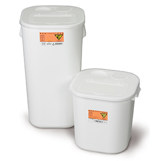 Medegen Chemotherapy Sharps Container, 16 Gallon, Stackable