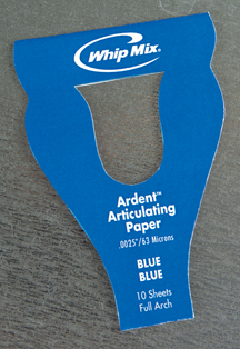 Whip Mix - Ardent Horseshoe Style / Full Arch Articulating Paper