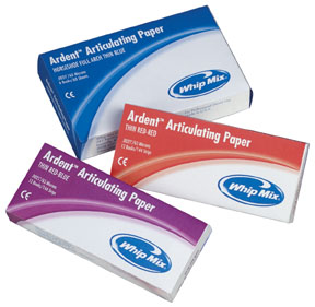 Whip Mix - Ardent Articulating Paper Premium X Thin Blue 140 Strips, 63 microns (0.0025")