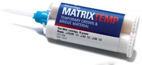 Advantage Matrixtemp Temporary Crown & Bridge Material, Shade A3, 50mL Cartridge, 10 Tips