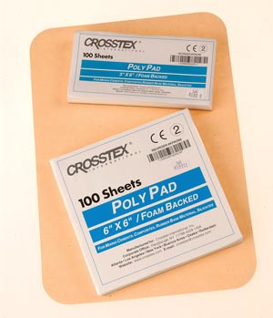 Crosstex Mixing Pads - Poly Coated, 3" x 6", 6/pkg