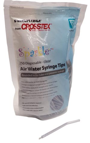 Crosstex Sparkle™ Syringe Tips, Clear, 250/bg