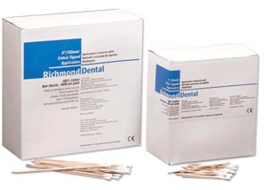 Richmond Cotton-Tipped Applicator, 6", Non-Sterile, 100/pk, 10 pk/bx, 10 bx/cs