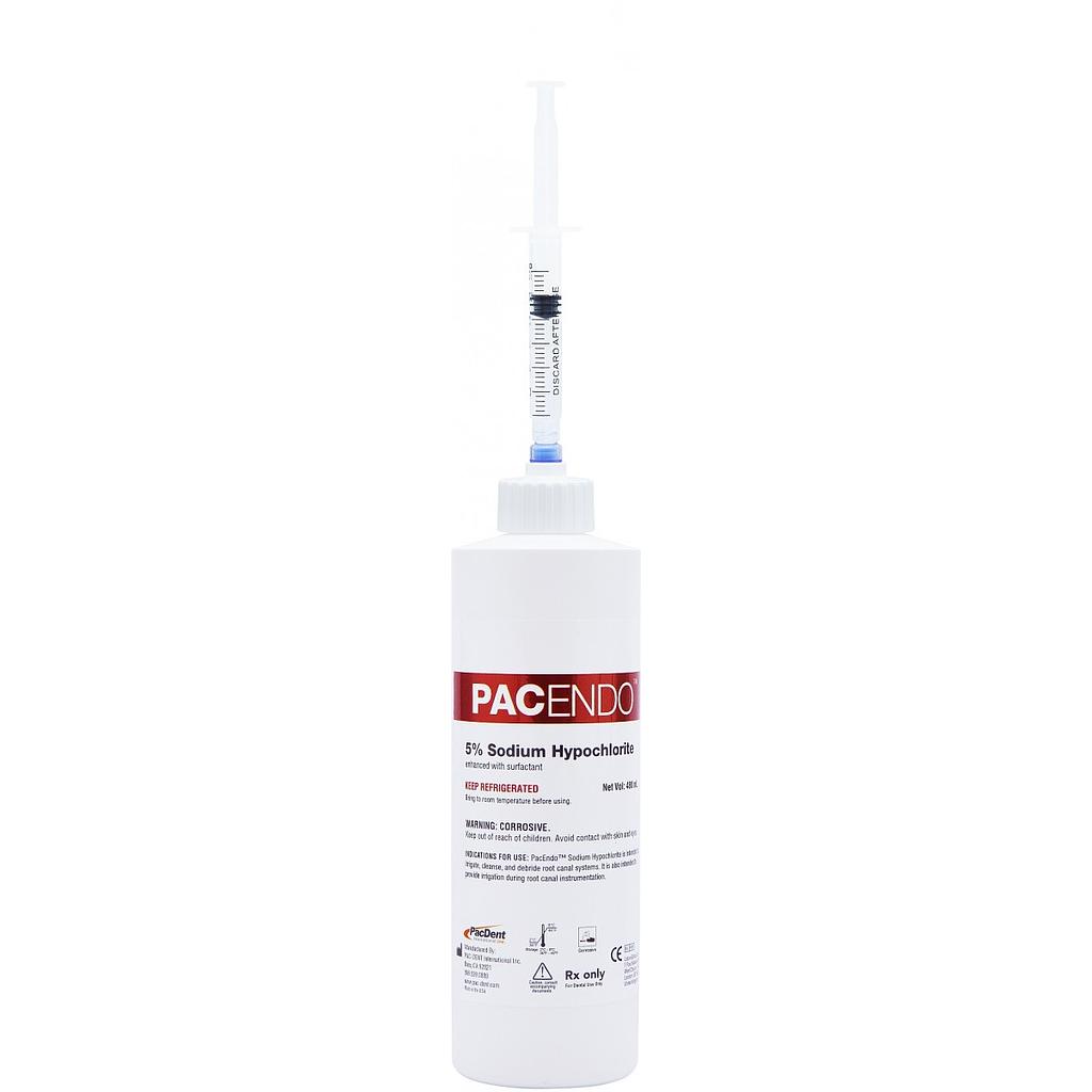 Pac-Dent Endodontic Irrigation Solution Sodium Hypochlorite with Luer-Lock Caps