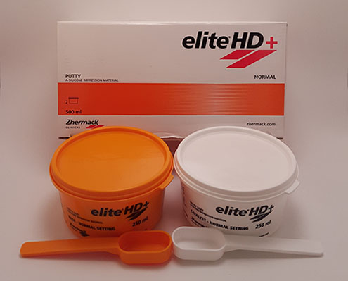 Zhermack Putty Soft Regular Set, 900mL Base + 9000mL Catalyst, 2 Spoons