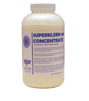 EPR Superkleen Powder Evacuation Cleaner, 2 lb Jar, 12/cs