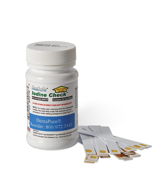 Crosstex Dentapure® Iodine Test Strips, 50/btl