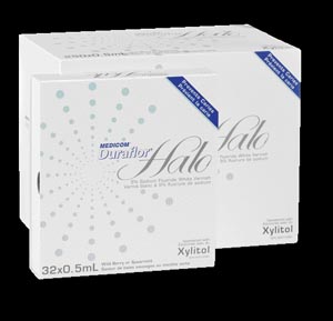 Medicom Duraflor Halo 5% Sodium Fluoride White Varnish, Spearmint, 0.5mL Unit Dose, 250/cs