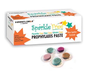 Crosstex Sparkle Free™ Prophy Paste, Medium, Fruity, Individual Cups, 200/bx