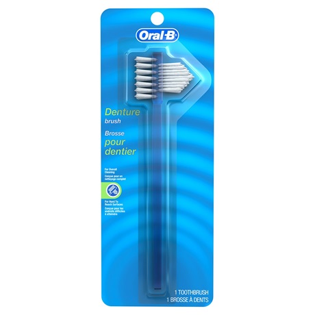 P&G Oral-B Denture Toothbrush, Hard Blister Card, 6/pk, 72 pk/cs
