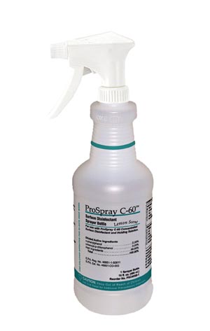 Certol Prospray™ C-60 Empty 16 oz Spray Bottle, Includes Spray Head & Squirt Top, 6/cs