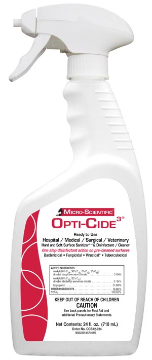 Micro-Scientific Opti-Cide3® Disinfectant, 24 oz Spray Bottle