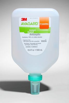 3M™ Avagard™ Instant Hand Antiseptic, Foam, 1000mL, Wall Mount Bottle