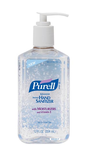 Gojo Purell® Advanced Instant Hand Sanitizer, 12 fl oz Pump Bottle
