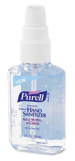 Gojo Purell® Instant Hand Sanitizer, 2 fl oz PERSONAL™ Pump Bottle, 24/cs