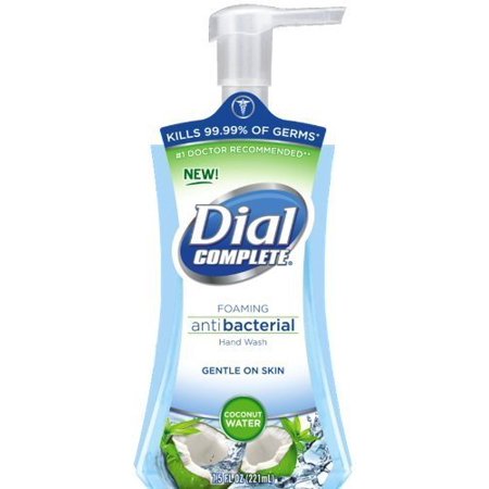 Dial® Complete® Foaming Hand Soap, Antibacterial, Coconut Water, 7.5 oz