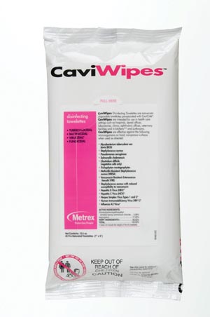 Metrex Caviwipes™ Disinfecting Towelettes, Flat Pack