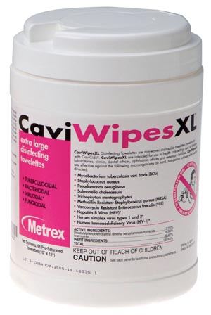 Metrex XL Caviwipes™, 65 Wipes