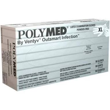 Ventyv Polymed Latex Exam Glove, X-Large (9-9.5)