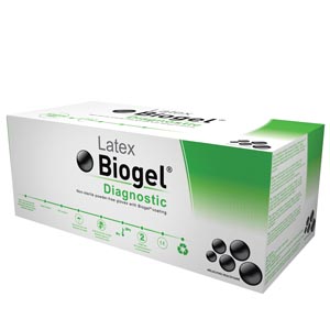Molnlycke Biogel® Diagnostic™ Gloves, Latex, Powder Free (PF), Size 5½, Non-Ste