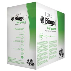 Molnlycke Biogel® Surgeon Gloves, Size 9, Sterile, Latex, Powder Free (PF)
