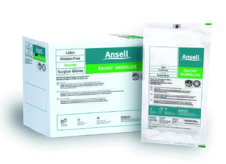 Ansell Encore® Underglove Surgical Gloves, Sterile, Latex, Powder Free (PF), Size 6