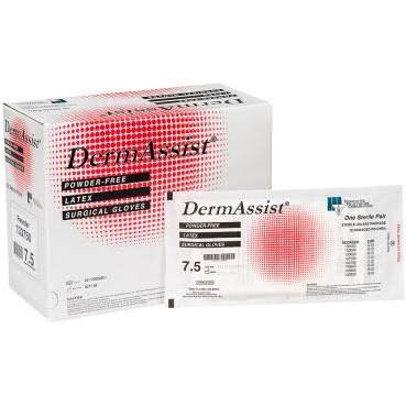 Innovative Dermassist® Surgical Powder-Free Gloves, Surgical, Powder Free (PF), Size 8, Ster
