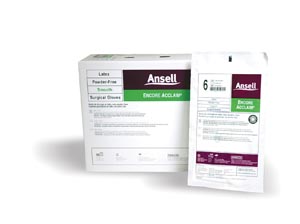 Ansell Encore® Acclaim™ Powder-Free Latex Surgical Gloves, Size 8½
