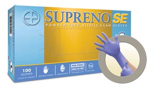 Microflex Supreno® SE Powder-Free Nitrile Exam Gloves, Blue, Small